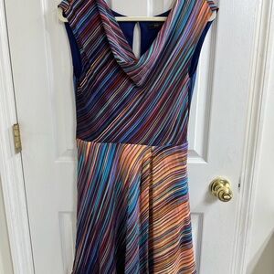BCBG Multicolor Striped Women's Dress